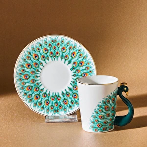 Karaca Peacock 2 Kişilik Kahve Fincanı 90 ml görseli 5
