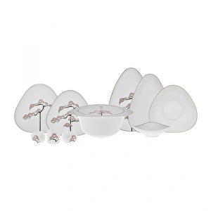 Karaca Fine Pearl Extra Fadeless 62 Parça 12 Kişilik Yemek Takımı görseli 5