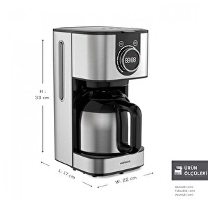 Karaca Series 2303 Steel Filtre Kahve Makinesi  görseli 2