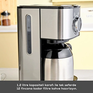 Karaca Series 2303 Steel Filtre Kahve Makinesi  görseli 5