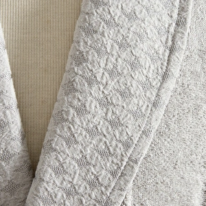 Karaca Home Pery Floslu 6 Parça Aile Banyo Seti Gri-Offwhite görseli 3