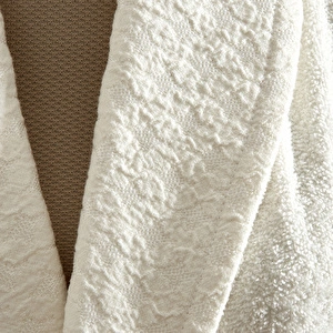 Karaca Home Pery Floslu 6 Parça Aile Banyo Seti Gri-Offwhite görseli 4