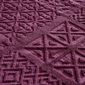 Karaca Home Blair Çift Kişilik Embos Battaniye Mürdüm 200x220 cm görseli 7