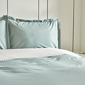 Karaca Home Cool Touch Stripe King Kişilik Nevresim Takımı Yeşil görseli 4