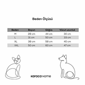 Karaca Home X Pati Caribou Kedi/Köpek Kıyafet Beyaz  (Xl Beden) görseli 8