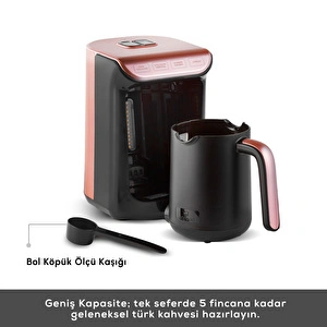 Karaca Hatır Köz Sütlü Türk Kahve Makinesi Rosegold görseli 3