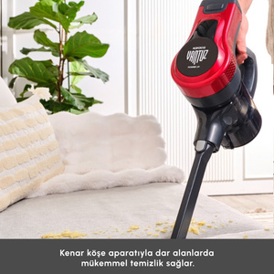 Karaca Vantuz Power Up Dikey Süpürge Imperial Red görseli 11