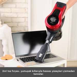 Karaca Vantuz Power Up Dikey Süpürge Imperial Red görseli 12