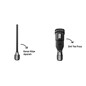Karaca Vantuz Power Up Dikey Süpürge Black görseli 4