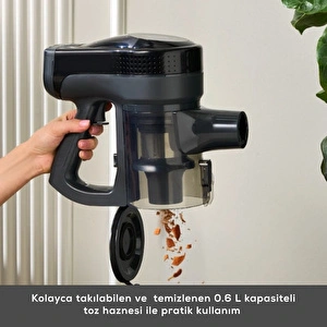 Karaca Vantuz Power Up Dikey Süpürge Black görseli 7
