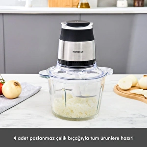 Karaca Megablend 3L Ultra Geniş Cam Hazneli Inox Doğrayıcı görseli 7