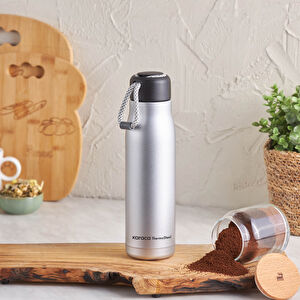 Karaca Fashion Sport Çelik Sızdırmaz Termos Silver 500 ml görseli 1