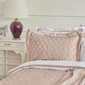 Karaca Home Bride Carina 80 Tel %100 Pamuk 8 Parça Evlilik Paketi Pudra görseli 4