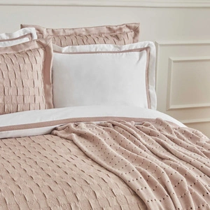 Karaca Home Bride Carina 80 Tel %100 Pamuk 8 Parça Evlilik Paketi Pudra görseli 5