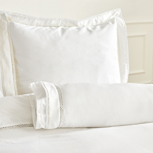 Karaca Home Begonia Çift Kişilik  Percale Nevresim Takımı Dantelli Beyaz görseli 7