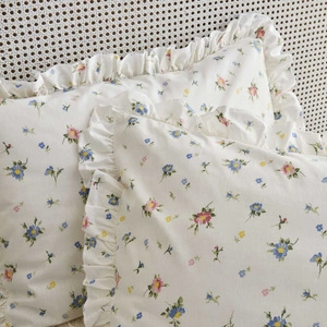 Karaca Home Mia %100 Pamuk Fırfırlı Çİft Kişilik Çarşaf Takımı Mavi (PP) görseli 4