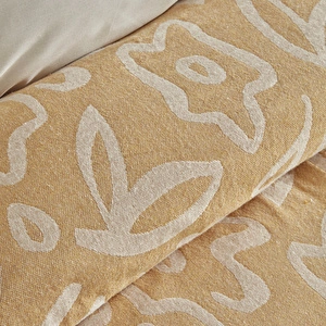 Karaca Home Bouquet Çift Kişilik Müslin Pike Sarı görseli 5