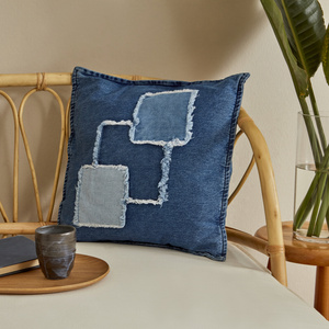 Karaca Home Case Dolgulu Denim Kırlent  görseli 1