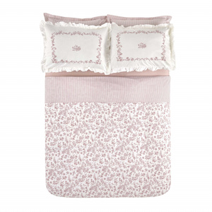 Karaca Home Versay Çift Kişilik Percale Nevresim Takımı Pembe görseli 9