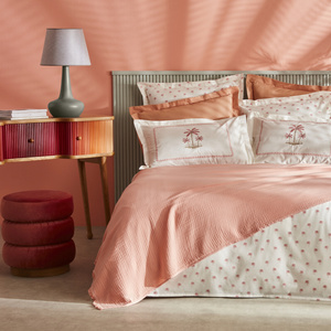 Karaca Home Samira Çift Kişilik Nakışlı Pike Seti Pembe görseli 3