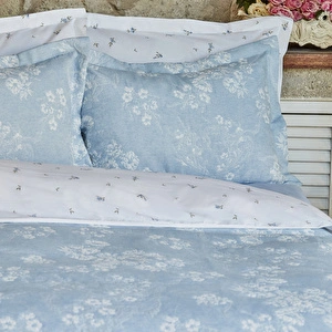 Karaca Home Charleen Çift Kişilik Yatak Örtüsü Mavi görseli 4