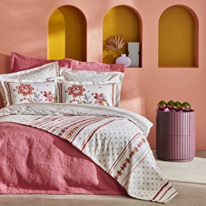 Karaca Home Rebecca Çift Kişilik Summer Set Fuşya  görseli 1