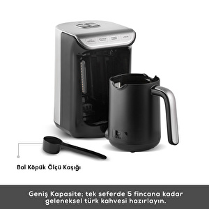 Karaca Hatır Köz Sütlü Türk Kahve Makinesi Galaxy Gray görseli 3
