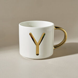 Karaca Y Harfli Kupa 400 Ml Beyaz 