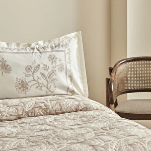 Karaca Home Clay Çift Kişilik Yatak Örtüsü Seti Bej görseli 5