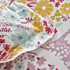 Karaca Home Nido %100 Pamuk Çift Kişilik Nevresim-Pike Hediyeli Takımı Multicolor görseli 8