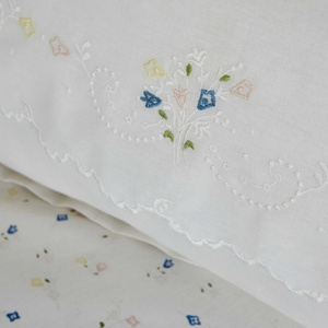 Karaca Home Roanne Çift Kişilik Nakışlı Pike Seti Mavi görseli 5