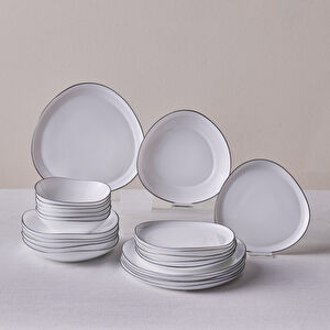 Karaca Agata 24 Parça 6 Kişilik Opal Cam Yemek Takımı