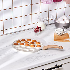 Karaca Mutfaksever Biogranit Mini Pankek Tava 26 Cm Krem