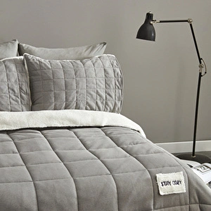 Karaca Home Stay Cozy Çift Kişilik Cozyland Set Gri görseli 3