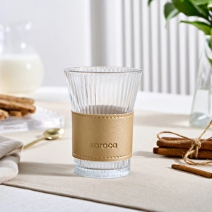 Karaca Leather Cool Touch Latte Bardağı 210 Ml Gold görseli 5