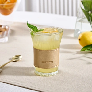 Karaca Leather Cool Touch Latte Bardağı 210 Ml Gold görseli 2