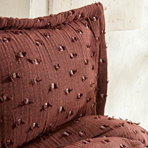 Karaca Home Mary Çift Kişilik Yatak Örtüsü Takımı Koyu Kahve  görseli 5
