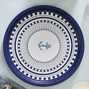 Karaca Ocean Metal Yuvarlak Tepsi 34 Cm  görseli 5
