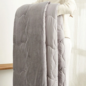 Karaca Home Çift Kişilik Viny Soft Dream Comfort Set Antrasit görseli 12