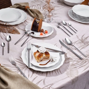 Karaca Elegance All Aurora Platin 12 Kişilik 72 Parça Çatal Kaşık Bıçak Takımı Kutulu görseli 3