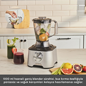 Karaca Mastermaid Power Multifunctional 10 in 1 Mutfak Robotu Silver görseli 6