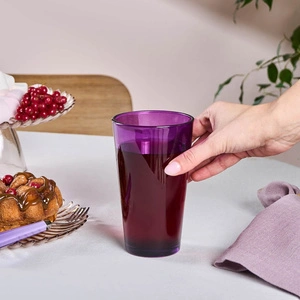Karaca Varikas Meşrubat Bardağı Mor 475 Ml görseli 3