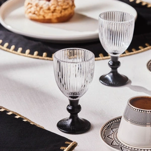 Karaca Rocco 6'lı Kahve Yanı Bardağı Siyah 60 Ml görseli 3