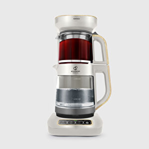 Karaca Çaysever Robotea Pro 4 in 1 Cam Çay Makinesi Wood Craft görseli 1