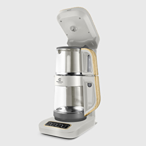 Karaca Çaysever Robotea Pro 4 in 1 Cam Çay Makinesi Wood Craft görseli 4