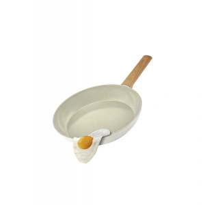 Karaca x Refika Swiss Crystal Almond Cream  İndüksiyon Tabanlı 20 cm Tava  görseli 5