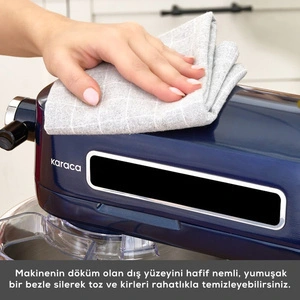 Karaca Pro Artisan Tartılı Dijital Ekran Zaman Ayarlı Döküm Hamur Yoğurma Makinesi Midnight Sapphire 5L görseli 10
