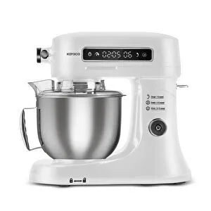 Karaca Pro Artisan Dijital Ekran Zaman Ayarlı Döküm Hamur Yoğurma Makinesi White 1600W 5L