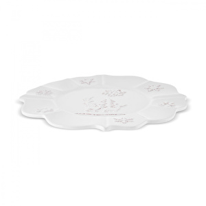Karaca New Year Yılbaşı Snowy Servis Tabağı 29 Cm Beyaz görseli 4