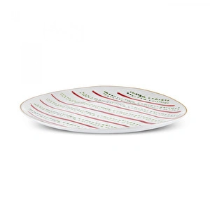 Karaca New Year Yılbaşı Kokina Green Dot Pasta Tabağı 20,5 Cm  görseli 4